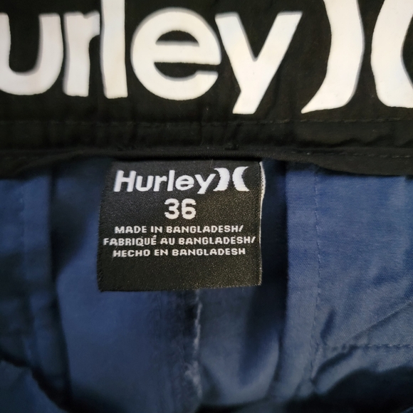 Hurley men's Essential Cotton Twill Walk Short Navy Blue Size 36 - Picture 7 of 9